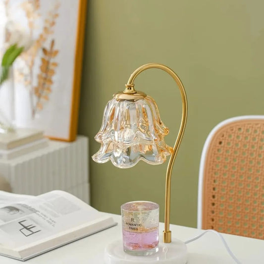 雙層玻璃鈴蘭蠟燭燈