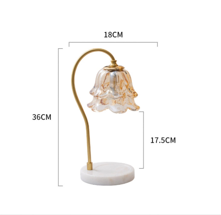 雙層玻璃鈴蘭蠟燭燈