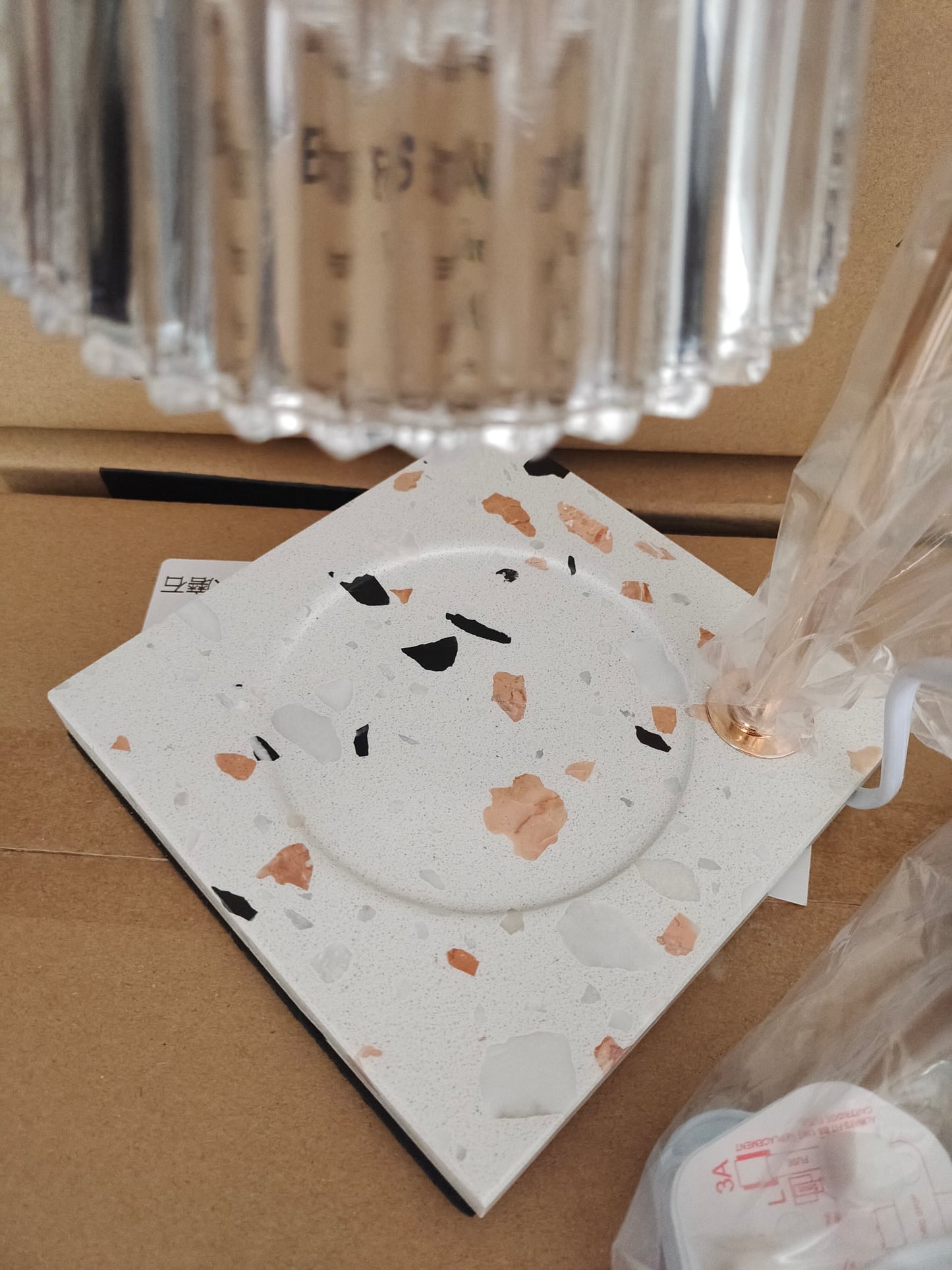 透明玻璃清新雲石擴香燈